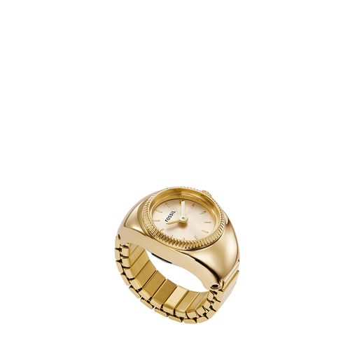 Relógio Anel Fossil Feminino Dourado