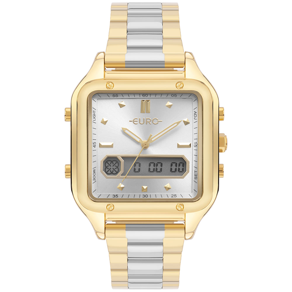Relógio Euro Feminino Fashion Fit Sporty Bicolor