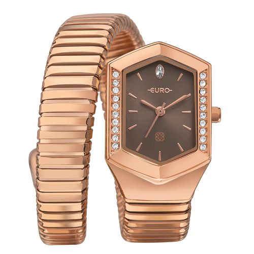 Relógio Euro Feminino Serpentes Rosé - EU2035ZAO/5M - Relógio Euro Feminino Unique Premium Rosé - EU2035ZAO/5M