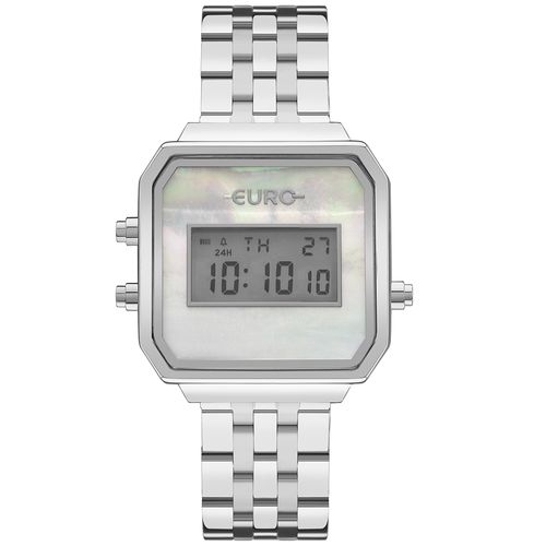 Relógio Euro Feminino Fashion Fit Glam Prata - EUJHS06BAA/4K - Relógio Euro Feminino Ff Glam Prata - EUJHS06BAA/4K