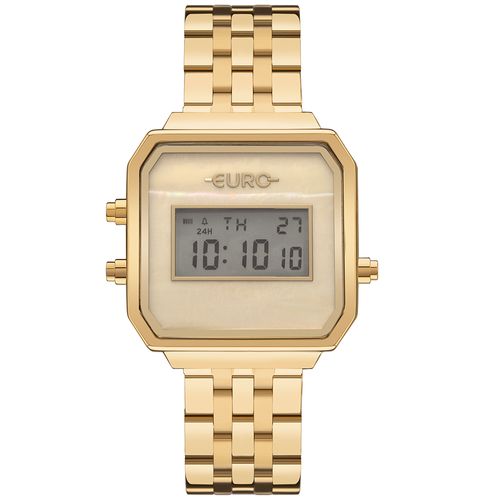 Relógio Euro Feminino Fashion Fit Glam Dourado - EUJHS06BAB/4D - Relógio Euro Feminino Ff Glam Dourado - EUJHS06BAB/4D