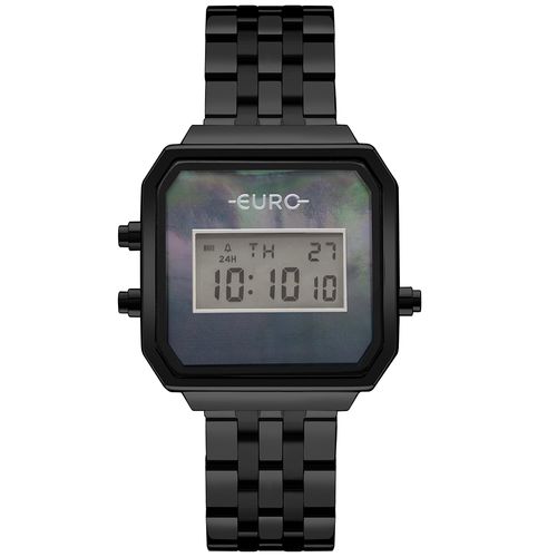 Relógio Euro Feminino Fashion Fit Glam Preto - EUJHS06BAC/4P - Relógio Euro Feminino Ff Glam Preto - EUJHS06BAC/4P