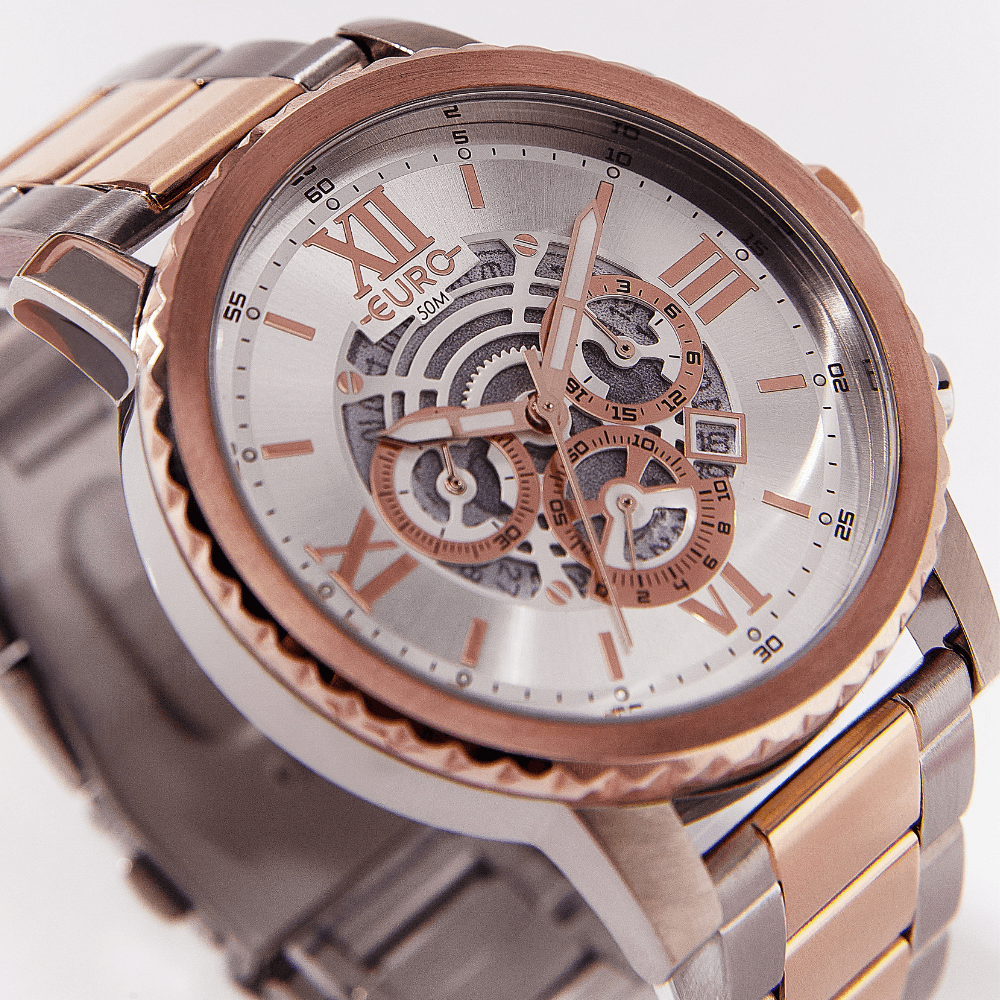  Imagem de fundo- Relógio Euro Feminino Big Case Bicolor 