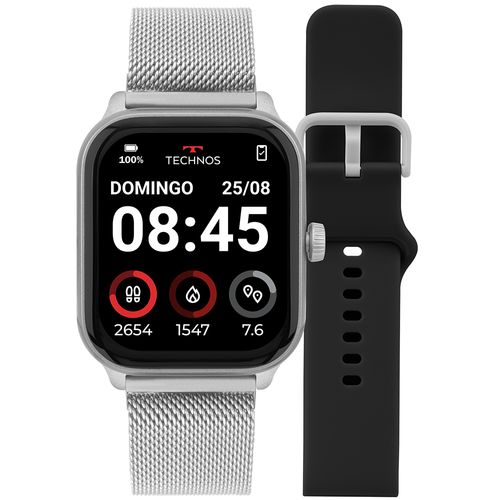 Smartwatch Technos Connect Max Pro Prata - TMAXPAB/8K TMAXPAB/8K
