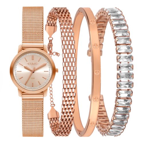 Relógio Euro Feminino Mix Elegante Rosé - EU2035ZCF/K4J