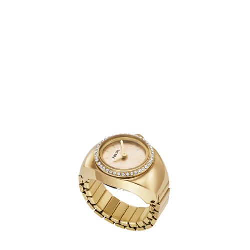 Relógio Anel Fossil Feminino Dourado - ES5319/1DN - Relógio Fossil Feminino Fossil Fem Dourado - ES5319/1DN