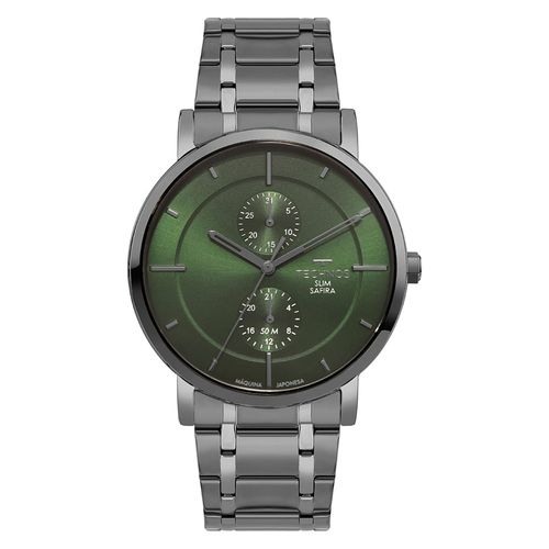 Relógio Technos Masculino Slim Grafite