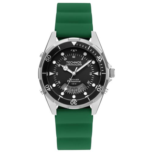 Relógio Technos Masculino Skydiver Prata