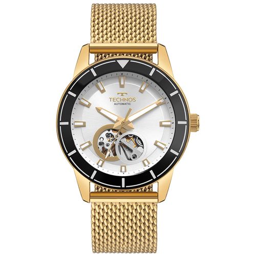 Relógio Technos Automatico Masculino Open Heart Dourado - G3266ZHAA/1K G3266ZHAA/1K