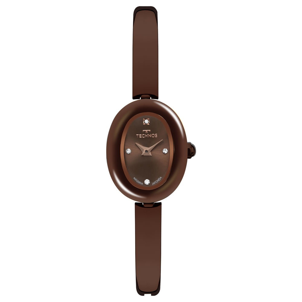 Technos Relógio Technos Feminino Mini Joia Marrom - 5Y20MK/1M