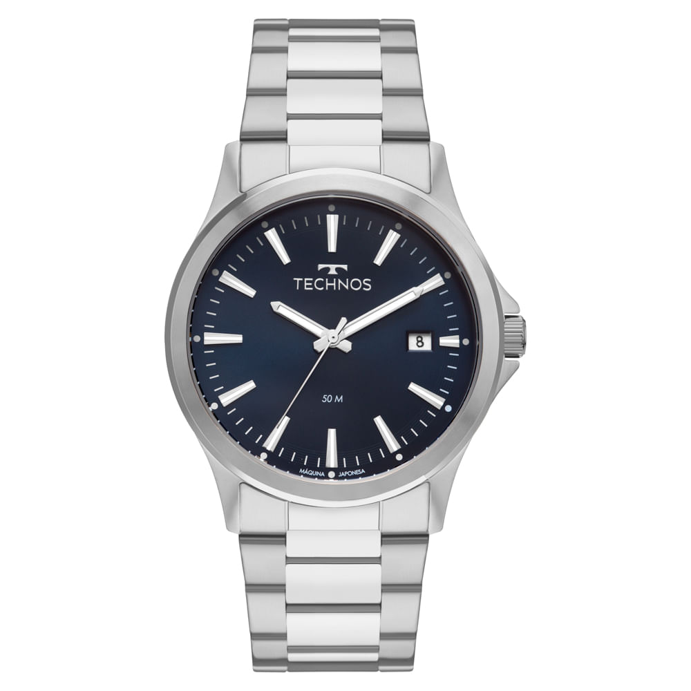 Technos Relógio Technos Masculino Steel Prata - VJ52AG/1A