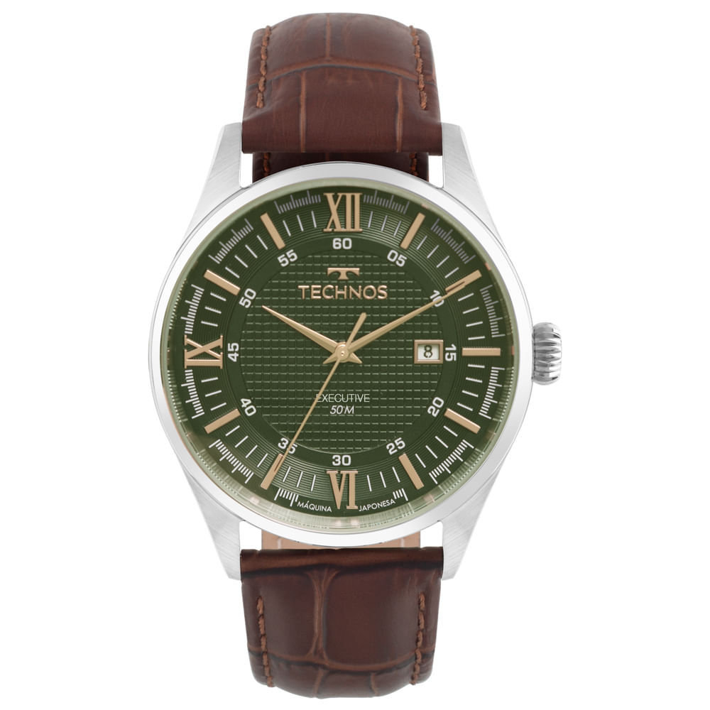 Technos Relógio Technos Masculino Executive Prata - 2115TWG/0V