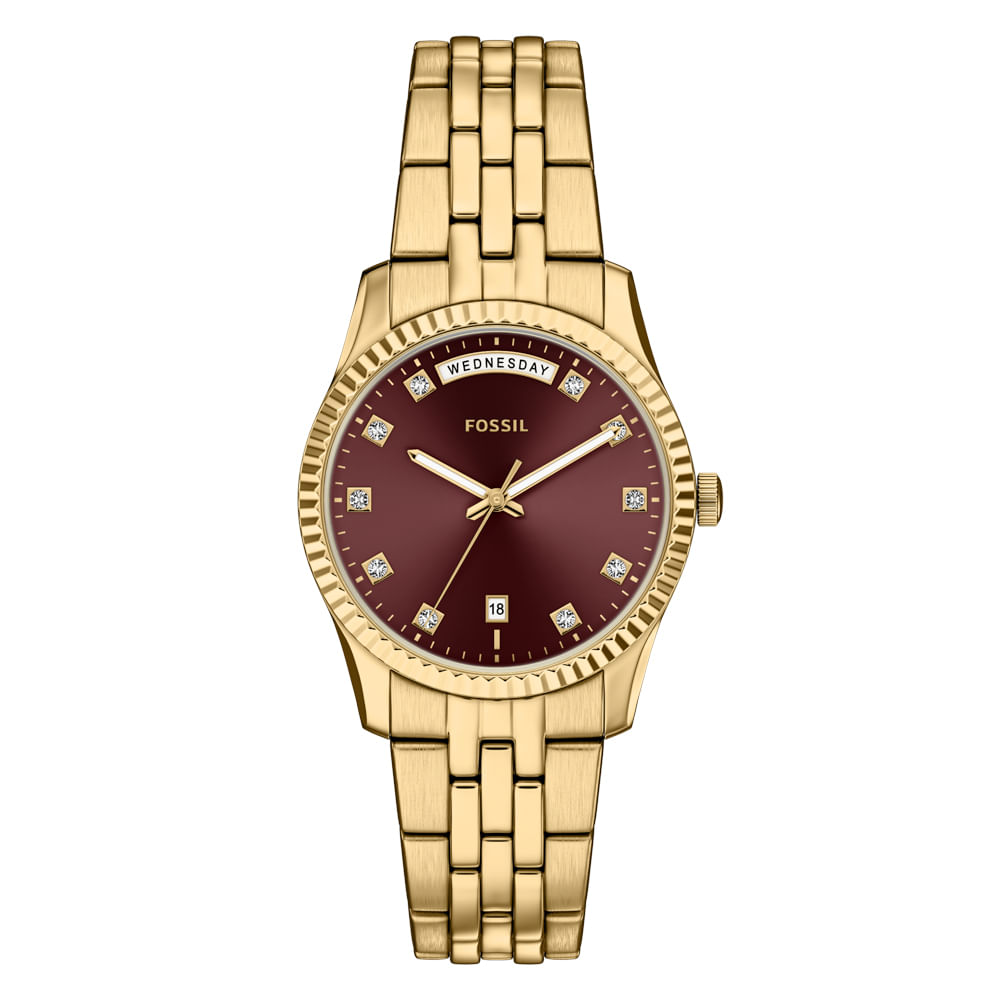 Relógio Fossil Feminino Scarlette Dourado - ES5514/1RN