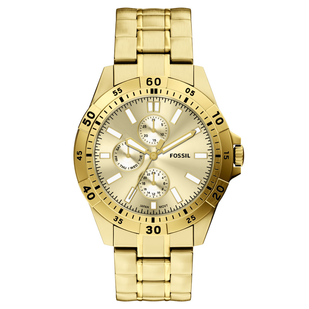 Relógio Fossil Masculino Garrett Dourado - FS6194/1DN