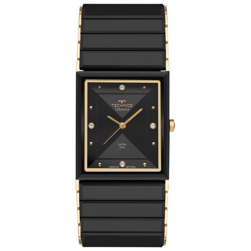 Relógio Technos Feminino Ceramic Sapphire Dourado - GL32CB/2P
