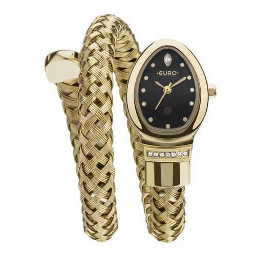 Relógio Euro Feminino Serpentes Dourado - EU2035ZED/4P - Relógio Euro Feminino Unique Premium Dourado - EU2035ZED/4P