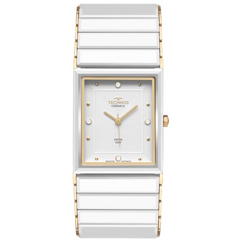 Relógio Technos Feminino Ceramic Sapphire Dourado