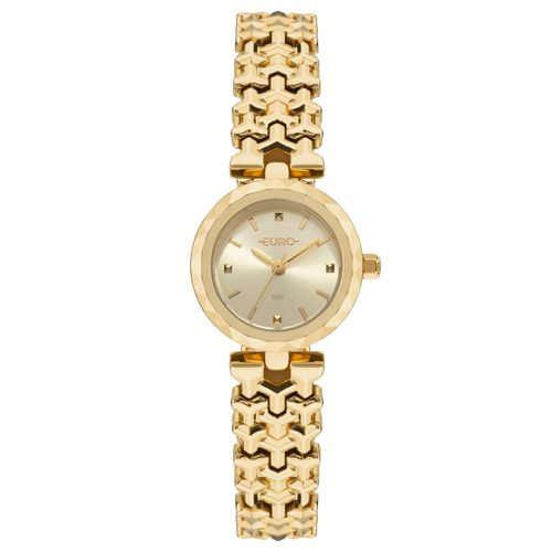 Relógio Euro Feminino Mini Lux Dourado - EU2035ZCL/5D