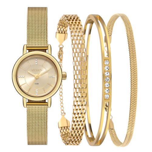 Kit Euro Feminino Mix Elegante Dourado - EU2036YWH/K4D
