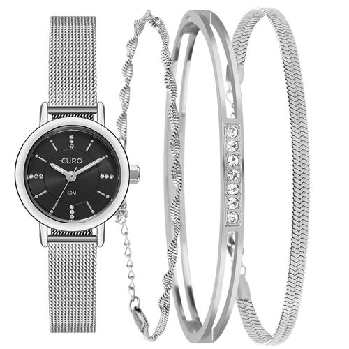 Kit Euro Feminino Mix Elegante Prata - EU2036YWG/K4P